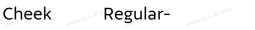 Cheekふぉんと Regular字体转换